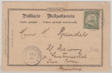 DNG, 1901, Mi.- Nr.: 8 als EF auf Bildpostkarte Gruß aus DNG von Friedrich- Wilhelmshafen nach Kl. Beziorry, Posen (D)