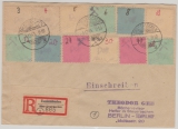 Grossräschen, 1945, Mi.- Nrn.: 1- 12 auf E.- Satzbrief von Großräschen nach Berlin