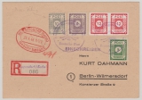 SBZ- OST- Sachsen, 1946, Mi.- Nrn.: 52 (Privatzähnung) u.a., + Teilbarfr., auf E.- Postkarte von Neugersdorf nach Berlin