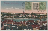 Dt. Abstimmungsgebiete, Schleswig, 1. 1921, Mi.- Nr.: 1 + DR: 143 (2x) in MiF auf Auslandspostkarte von Flensburg nach Utrecht (NL)