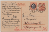 Danzig, 1921, 30 Pfg- Überdruck- Antwort- GS + Zusatz als Fernpostkarte von Danzig nach Königsberg / + Rauschen (?)