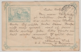 DR, Germania mit WZ, 1907, Mi.- Nr.: 84 I als EF auf Auslandspostkarte von Altenburg nach Scegedin (ung.) und zurück
