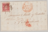 Spanien, 1854, 6 Cuartos (1854), als EF auf Fernbrief von ... nach Barcelona