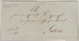 Möllen, 1844, L1 Möllen auf Gerichtsbrief von Möllen nach Lübeck
