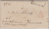 Ratzeburg, 1834, L1 Ratzeburg auf Gerichtsbrief von Ratzeburg nach Hammelwarden (?)