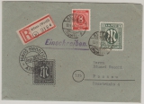 AM- Post, 1946, Mi.- Nr.: 35 u.a. in MiF, auf Einschreiben- Fernbrief von Altena nach Passau, FA Schlegel BPP echt + einwandfrei!!