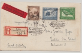 III. Reich, 1938, Mi.- Nrn.: 669- 70, u.a. in MiF auf Eilboten- Einschreiben- Bildpostkarte von Berlin nach Trebbin