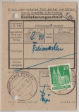 Bizone, 1949, Mi.- Nrn.: 80 wg als EF auf Quittungsbeleg für den Kauf von Freimarken (???) von / in Westerland (Sylt)