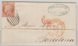 Spanien, 1852, 6 Cuartos als EF auf Fernbrief von Aguilas nach Barcelona