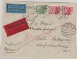 Österreich, 5. 1938, 78 Gr. MiF auf Auslands- Luftpost- Eilbotenbrief von Wien nach Berlin
