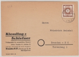 SBZ / Ost- Sachsen, 1945, Mi.- Nr.: 42 A als EF auf Ortspostkarte innerhalb von Dresden
