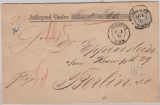DR, Pfennige, 1875, Mi.- Nr.: 36 als EF auf Wert- Fernbrief von Liegnitz nach Berlin