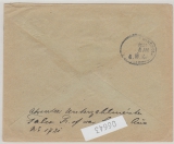 DSWA, 1916, Kriegsgefangenenbrief vom Lager AUS via Bahnpost (Dt. Stempel, aptiert!) nach Windhuk
