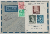 DDR, 1955, Mi.- Nrn.: Bl. 12, u.a., in MiF auf Auslands- Luftpostbrief von Berlin nach New York (USA)