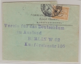 Osmanisches Reich / Türkei, 1917, interessante EF auf Auslandsstreifband von Konstantinopel nach Berlin, mit Zensur!