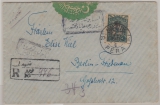 Osmanisches Reich / Türkei, 1916, interessante EF auf R.- Auslandsbrief von Pera nach Berlin, mit Zensur!