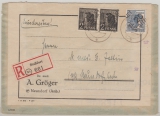 Handstempel, 1948, Bez. Staßfurt, 2 (2x) + 80 Pfg. Mi.- Nr.: 166 IV (2x)+ 180 IV, als MiF auf E.- Fernbrief von Staßfuhrt nach Neundorf