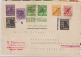 Berlin (West) / SBZ, 1948, SBZ- / Berlin  (West) div Marken in MiF auf Auslandsbrief von West- Berlin nach Schaffhausen (CH)