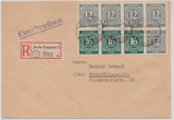 Berlin, Vorläufer, 1947, Kontrollrat- HBl. 123 als Frankatur auf Einschreiben- Fernbrief von Berlin (West) nach Esslingen
