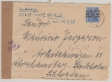 Berlin, Vorläufer, 1948, Bizone Mi.- Nr.: 48 I, als EF auf Auslandsbrief von Berlin nach Stockholm (Schweden) mit Zensur!