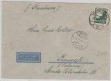 DR / III. Reich, 1935, Mi.- Nr.: 535, als EF auf Luftpost- Auslandsbrief von Bad Nauheim nach Bukarest (Rumänien)