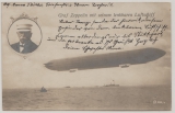D, 1908, Mi.- Nr.: 86, als EF auf früher Fotopostkarte (Zeppelin! 1908!) von Berlin nach Botusani (Rumänien)