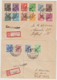 Berlin, 1949, Mi.- Nrn.: 1- 20 als MiF auf 3 gelaufenen Briefen mit Fotoattest / Befund Schlegel BPP