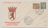 Berlin, 1957, Mi.- Nr.: 148 + 151 auf (amtl.) FDC, nicht gelaufen