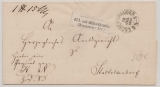 Braunschweig, 1864, Paketbegleitbrief von Eschershausen (in schwarz!) nach Stadtoldendorf