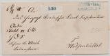 Braunschweig, ca. 1858, Paketbegleitbrief von Lutter am BBG. (K1) nach Wolfenbüttel