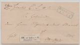 Braunschweig, ca. 1858, Paketbegleitbrief von Halle i. W.. (K1) nach Ottenstein
