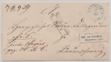 Braunschweig, 1865, Paketbegleitbrief von Ottenstein nach L ....