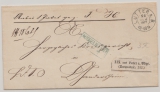 Braunschweig, ca. 1860, Paketbegleitbrief von Lutter am BBG. (K2, in schwarz!) nach Laubenheim (?)