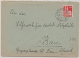 Bizone, 1949, Mi.- Nr.: 88 als EF auf Auslandsbrief von Ehringshausen nach Bern (CH)