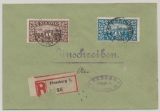 Dt. Abstimmungsgebiete, Schleswig, 1920, Mi.- Nrn.: 11 + 12 als MiF auf Einschreiben- Fernbrief von Flensburg nach Berlin