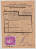 DR / Weimar, 1932, Mi.- Nr.: 435 als EF auf Einlieferungsschein