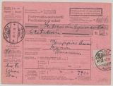 Finnland, 1928, 3 Mk. EF auf Postzahlkarte für einen Betrag von Pori nach Pomarkku