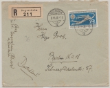 Schweiz, 1932, Mi.- Nr.: 255 als EF auf Auslands- Einschreiben von Degersheim nach Berlin