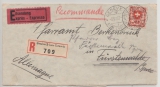 Schweiz, 1937, Mi.- Nr.: 195 als EF auf Auslands- Eilboten- Einschreiben- Brief von Genf nach Fürstenwalde