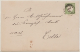 DR, Brustschilder, 1874, Mi.- Nr.: 17 b L15, als EF auf Drucksachen- Fernbrief von Hannover nach Celle, Befund BPP