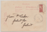 DR., Dt. Kolonien / Karolinen, 1905, Mi.- Nr.: 9H als EF auf Postkarte von Ponape nach Jaluit, doppelt signiert / geprüft