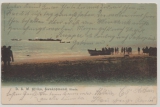 DSWA, ca. 1905,  Bildpostkarte (Swakopmund Rhede) gelaufen als Feldpost von ... (?) nach Abbabis