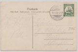 DSWA, 1908, Mi.- Nr.: 25 als EF auf netter Bildpostkarte (Warmbad, Kirche), von Keetmanshoop nach Heiligensee