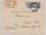 DAP, Türkei, 1893, 1 Piaster (Mi.- Nr.: 8 [b?], 2x) als MeF auf Einschreiben- Fernbrief von Constantinopel nach Berlin