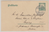 DOA, 1910, 4 Heller- GS- Karte (Mi.- Nr.: P18 [?]), mit Stempel Daressalam, gelaufen nach Leipzig