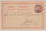 Dt. Kolonien, Samoa, 1906, 10 Pfennig- GS- Karte (Mi.- Nr.: P6) gelaufen innerhalb von Apia