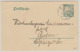 DSWA, 1911, 5 RPfg.- GS- Karte (Mi.- Nr.: P18), gelaufen von Warmbad nach Berlin