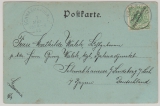 DSWA, 1899, Mi.- Nr.: 6 als EF auf Bild- Postkarte von Omaruru nach Schwabenhausen