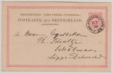 DAP Türkei, 1886, 10 Pfg.- GS, (Mi.- Nr.: 14), als Postkarte von Constantinopel, Stempel: K1, KDPA, nach Schötmar, selten!