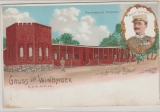 DSWA, ca. 1900, Postkarte (nicht gelaufen), Bildseite, Ansicht: Gruß aus ..., Kommissariat Windhoek / Major Leutwein